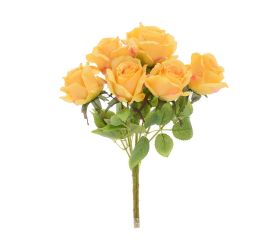 Kytica ruža x7 40cm žltá