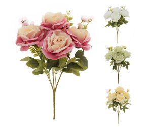 Kytica ruža x8 38cm mix 4f