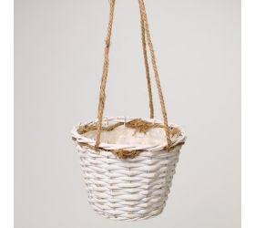 Obal prútený biely 23x17cm