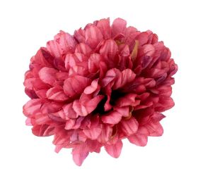 Hlava chryzantéma tm.st.ružová 15cm bal:12ks