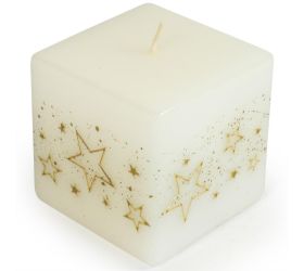 Biele hviezdy kvád.75x75 bie