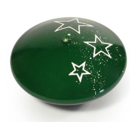 Biele hviezdy pláv.zelená