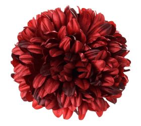 Hlava chryzantéma  tm.bordová 14cm bal:12ks