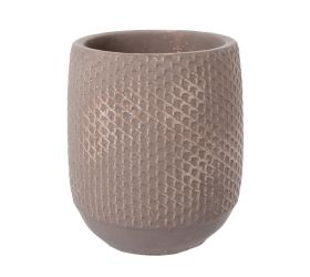 Obal cement brown d17*h20cm