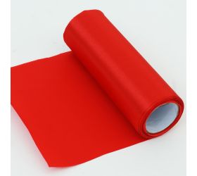 Saten rolka 16cmx6m farba 001 červená