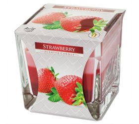 Voň.v skle trikolóra jahoda /snk80-73/ 170gr