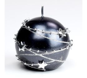 Girlanda guľa 80 čierna