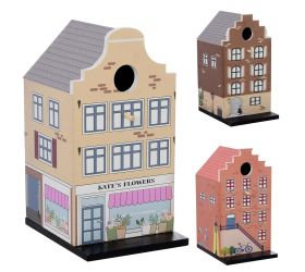 Búdka drevo 15x12x23cm 3ass hz1905110