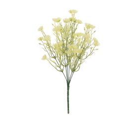 Zeleň drobné kvietky krémové 36cm