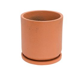 J145 kvetináč + miska belle metal antik bronzová 30x31cm s