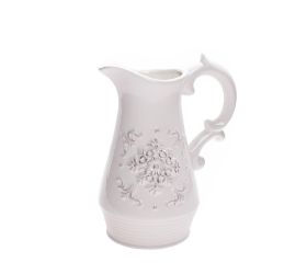 Váza džbán keramika 18x13x22cm biely
