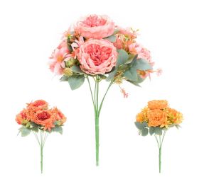 Kytica pivónia x7 38cm mix/3f