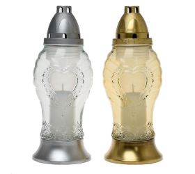 Z-343 kah.sklo srdce 110gr 28cm