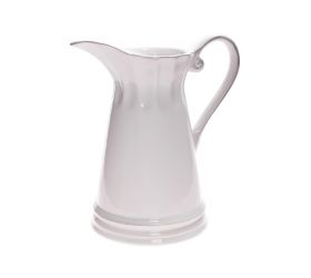 Váza džbán keramika 20x11x23cm biely