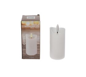 Svet.led roztaveny vosk biely 10x5cm 7/25