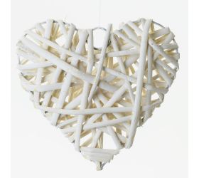 Prút. srdce biele 15x15x4cm