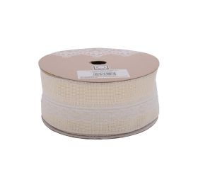 Ws-241 stuha biela/naturál 5x7y