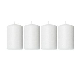 Valec 4-pack gliter biely 6x9