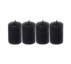 Valec 4-pack gliter čierny 6x9