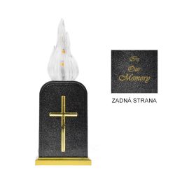 Svet.led1 memorial s krížom /24/wzp-bat/