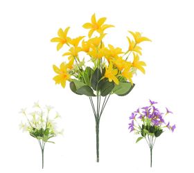 Kytica zvončeky,tritilea, zeleň mix/3f 44cm