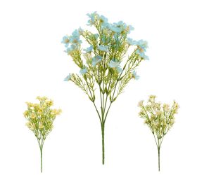 Kytica drob.kvety, zeleň, mix/3f 36cm