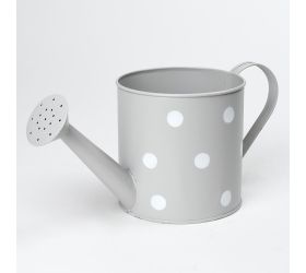 Váza krhla malá kov šedý veľké bodky v:13x13cm super cena