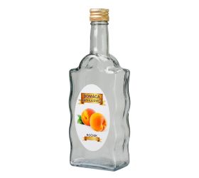 Fľaša sklo 500ml marhuľovica s uzáverom