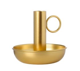 Svietnik kov zlatý 11x11x10cm