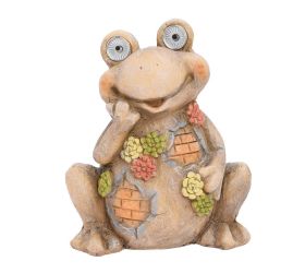 Žaba hnedá solar mgo 28,8*19,7*23,5cm