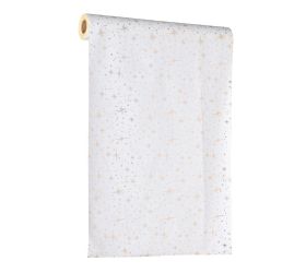 Vian. organza vz. hviezdy bie/zla zam/textil 35*300cm