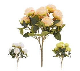 Kytica ruža x7 42cm mix/3f