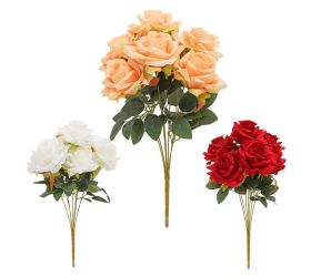 Kytica ruža 43cm mix/3f
