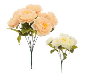 Kytica pivónia x7 48cm mix/2f