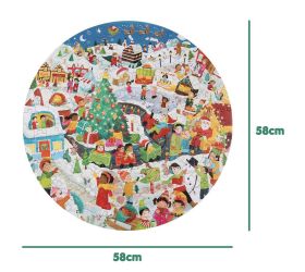 Puzzle okrúhle 150 dielov boppi - vianoce brp007