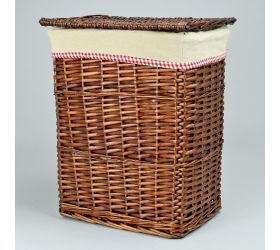 Prútený koš s/3 hnedý 39x27x48cm