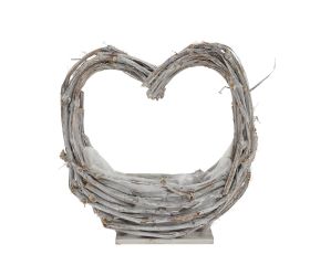 438fl/s obal srdce s drevo 35x33cm