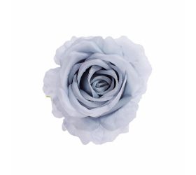 Hlava ruža bledo-modrá priem:10cm