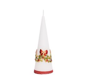 Girlanda aplikácia kužeľ7x20 biely