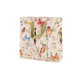 Agb1023610 taška darč.17x17x6cm birds and butterflies