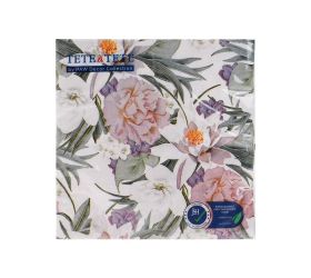 Tl126100 servítky 33x33 cm/20ks/3vrst orient flowers