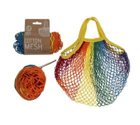 Nákupná sieťka s dúhovou rúčkou