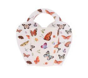 Šálka 350 ml v košíku motýle
