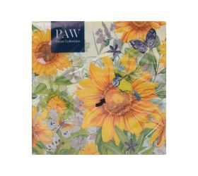 Sdl145500 servítky 33x33 cm/20ks/3vrst. wild sunflowers
