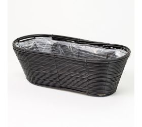 Obal oval plast čierny 50x20x16cm super cena