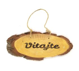Drev. záves vitajte 12*26cm