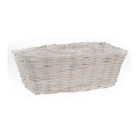 Obal prútie biely 44x22x16cm