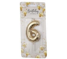 Sviečka č6 tortová 6cm