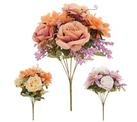 Kytica ruža dahlia x7 38cm mix 3f