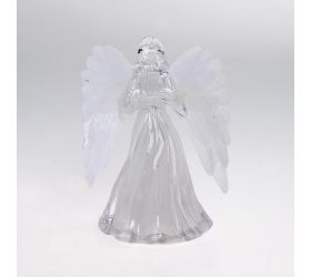 Anjel biele krídla mix led 11,5*7*13cm